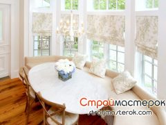 Преимущество использования римских штор
