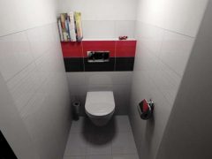 Дизайн маленького туалета