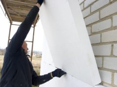 утепление дома пенопластом
